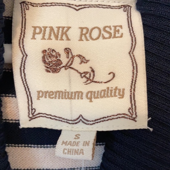 Navy and Tan Sweater Dress - Picture 8 of 9